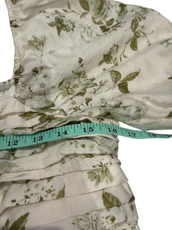 💜5/$50💜 Green and White Floral Midi Dress (Maternity) - Picture 5 of 10